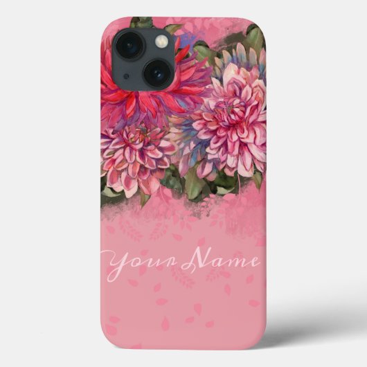 Coques Case-Mate iPhone dahlias fleurs (Verso)