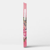 Coques Case-Mate iPhone Dahlias fleurs rose aquarelle (Verso / Gauche)