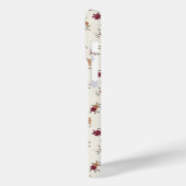 Coques Case-Mate iPhone Dainty Gold Maroon motif floral (Verso / Gauche)