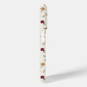 Coques Case-Mate iPhone Dainty Gold Maroon motif floral (Verso / Droite)