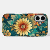 Coques Case-Mate iPhone Daisée Abstraite et illustration botanique Feuille (Verso (horizontal))