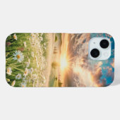 Coques Case-Mate iPhone Daisies Flowers Meadow Sunrise (Verso (horizontal))
