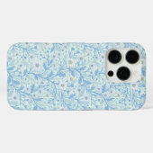 Coques Case-Mate iPhone Daisies in white and blue on sea glass (Verso (horizontal))
