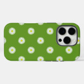 Coques Case-Mate iPhone Daisies Motif illustratif sur Vert (Verso (horizontal))