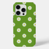 Coques Case-Mate iPhone Daisies Motif illustratif sur Vert (Verso)