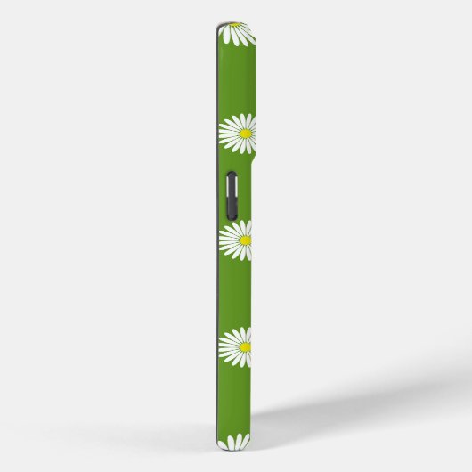 Coques Case-Mate iPhone Daisies Motif illustratif sur Vert (Verso / Droite)