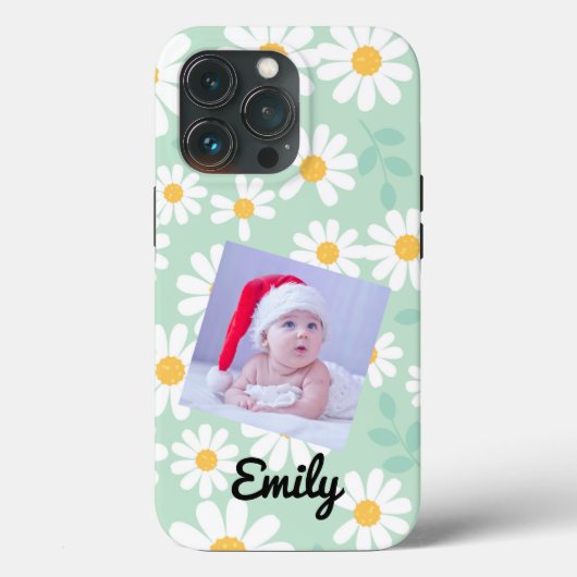 Coques Case-Mate iPhone Daisy floral boho retro photo I Phone Case (Verso)