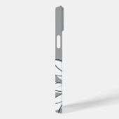 Coques Case-Mate iPhone Daisy floral tendance avec nom personnalisé gris j (Verso / Droite)