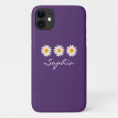 Coques Case-Mate iPhone Daisy Flower nom personnalisé (Dos)