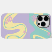 Coques Case-Mate iPhone Daisy Groove Pastel Rose, Jaune, Violet & Vert (Verso (horizontal))