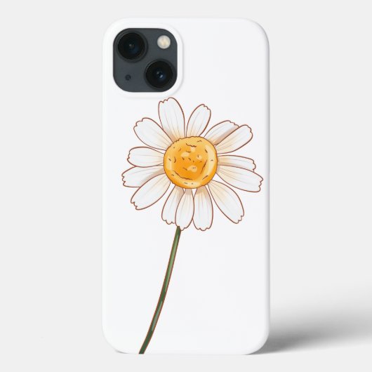 Coques Case-Mate iPhone Daisy - Illustration Fleur sauvage rustique (Verso)