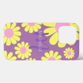 Coques Case-Mate iPhone Daisy Jaune Lilac (Verso (horizontal))