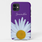 Coques Case-Mate iPhone Daisy Purple White Script (Dos)