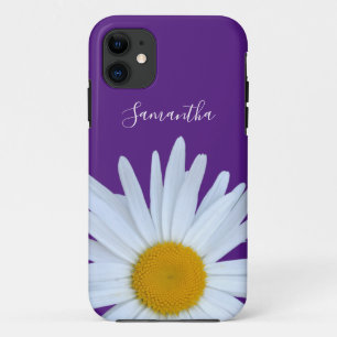 Case-Mate iPhone Case Daisy Purple White Script
