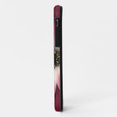 Coques Case-Mate iPhone Daisy Rouge sur Impression Cuir Vin (Dos/Gauche)