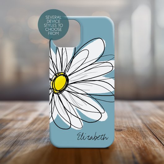 Coques Case-Mate iPhone Daisy tendance Floral Illustration Nom du script