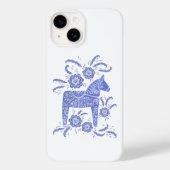Coques Case-Mate iPhone Dala suédois Cheval bleu (Verso)