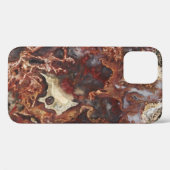 Coques Case-Mate iPhone Dalle de cristal de pierre d'agate de mousse esthé (Verso (horizontal))