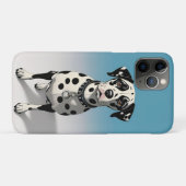Coques Case-Mate iPhone Dalmatien aux Taches Noires et Collier (Dos (Horizontal))