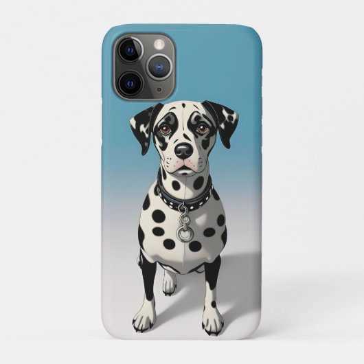 Coques Case-Mate iPhone Dalmatien aux Taches Noires et Collier (Dos)