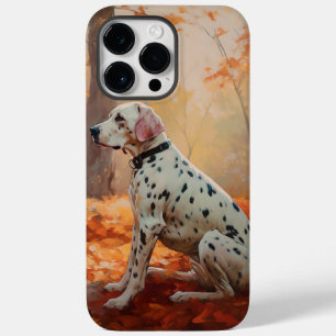 Coque Pour Pour iPhone 14 Pro Max Dalmatien en Automne Les Feuilles Qui Tombent Ins