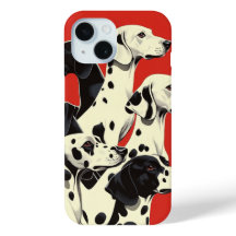 Dalmatiens en formation | Art de chien gras