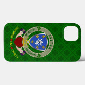 Coques Case-Mate iPhone Dalton Irish Shield & Claddagh Personnalisé (Verso (horizontal))