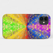 Coques Case-Mate iPhone Damas arc-en-ciel d'or (Dos (Horizontal))