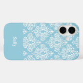 Coques Case-Mate iPhone Damas bleu (Verso (horizontal))