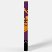 Coques Case-Mate iPhone Damas d'aubergine orange personnalisée (Verso / Droite)