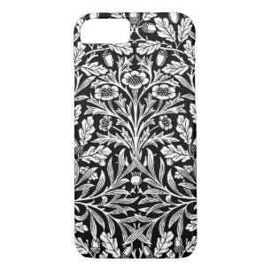 Etui iPhone Case-Mate Damas florales Art Nouveau, noir et blanc