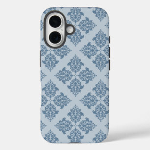 Coques iPhone 16 Damas marocain gris français