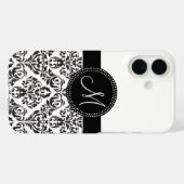 Coques Case-Mate iPhone Damas monogrammes (Verso (horizontal))