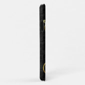 Coques Case-Mate iPhone Damas Noir Et Argent (Dos/Droite)