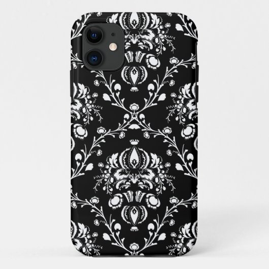 Coques Case-Mate iPhone Damas noir et blanc (Dos)