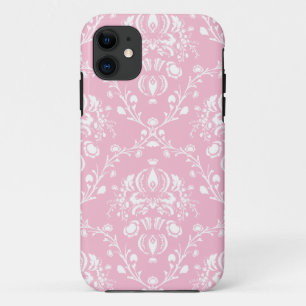 Coque Case-Mate Pour iPhone Damas rose et blanc
