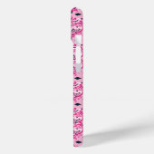 Coques Case-Mate iPhone Damas rose et noir (Verso / Gauche)