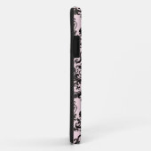 Coques Case-Mate iPhone Damas rose et noir (Dos/Droite)