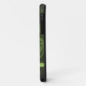 Coques Case-Mate iPhone Damas vert avec nom (Dos/Gauche)