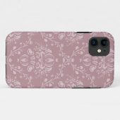 Coques Case-Mate iPhone Damas violet et blanc (Dos (Horizontal))
