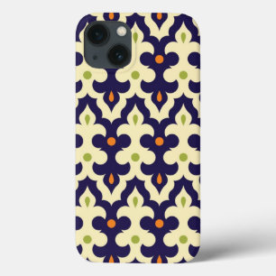 Etui iPhone 13 Damask cachley arabesque papier peint motif