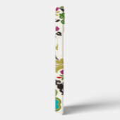 Coques Case-Mate iPhone Damask Floral Patterns Plum Turquoise (Verso / Droite)