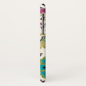 Coques Case-Mate iPhone Damask Floral Patterns Plum Turquoise (Dos/Gauche)