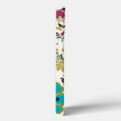 Coques Case-Mate iPhone Damask Floral Patterns Plum Turquoise (Verso / Droite)