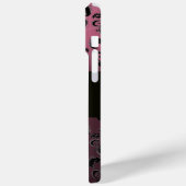 Coques Case-Mate iPhone DAMASK GEM MONOGRAM Améthyste pourpre (Verso / Gauche)