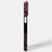 Coques Case-Mate iPhone DAMASK GEM MONOGRAM Améthyste pourpre (Verso / Droite)