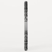 Coques Case-Mate iPhone DAMASK GEM MONOGRAM blanc noir gris (Dos/Droite)