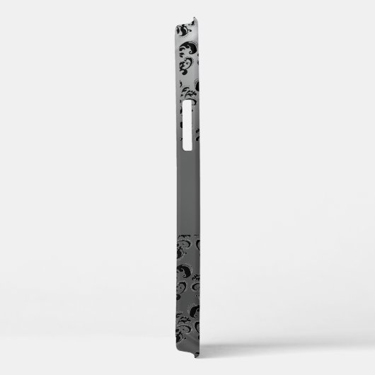 Coques Case-Mate iPhone DAMASK GEM MONOGRAM cristal blanc jaune (Verso / Droite)