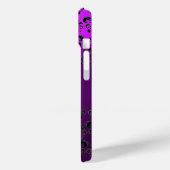 Coques Case-Mate iPhone DAMASK GEM MONOGRAM Jaune violet (Verso / Gauche)