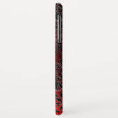 Coques Case-Mate iPhone DAMASK GEM MONOGRAM rouge bordeaux (Dos/Gauche)